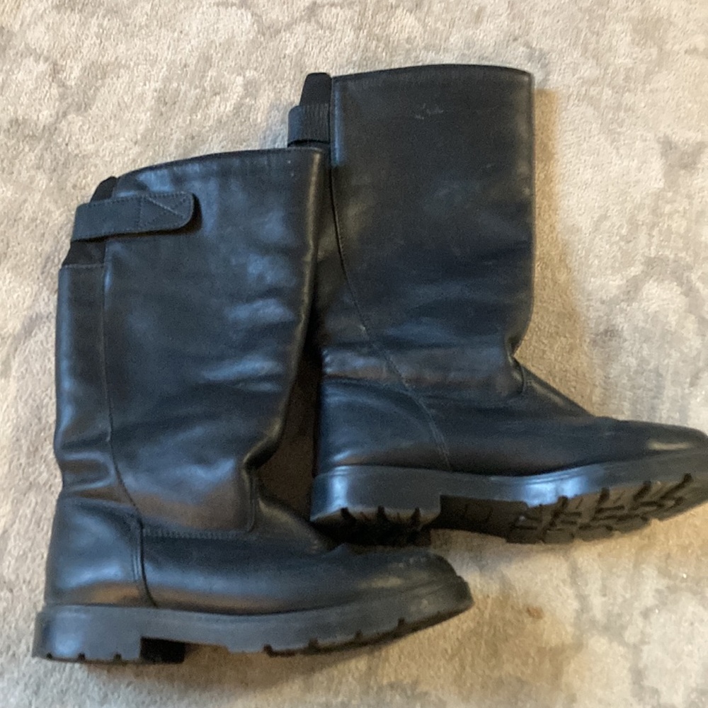 Jessica leather slip on winter boots - Picture 4 of 6